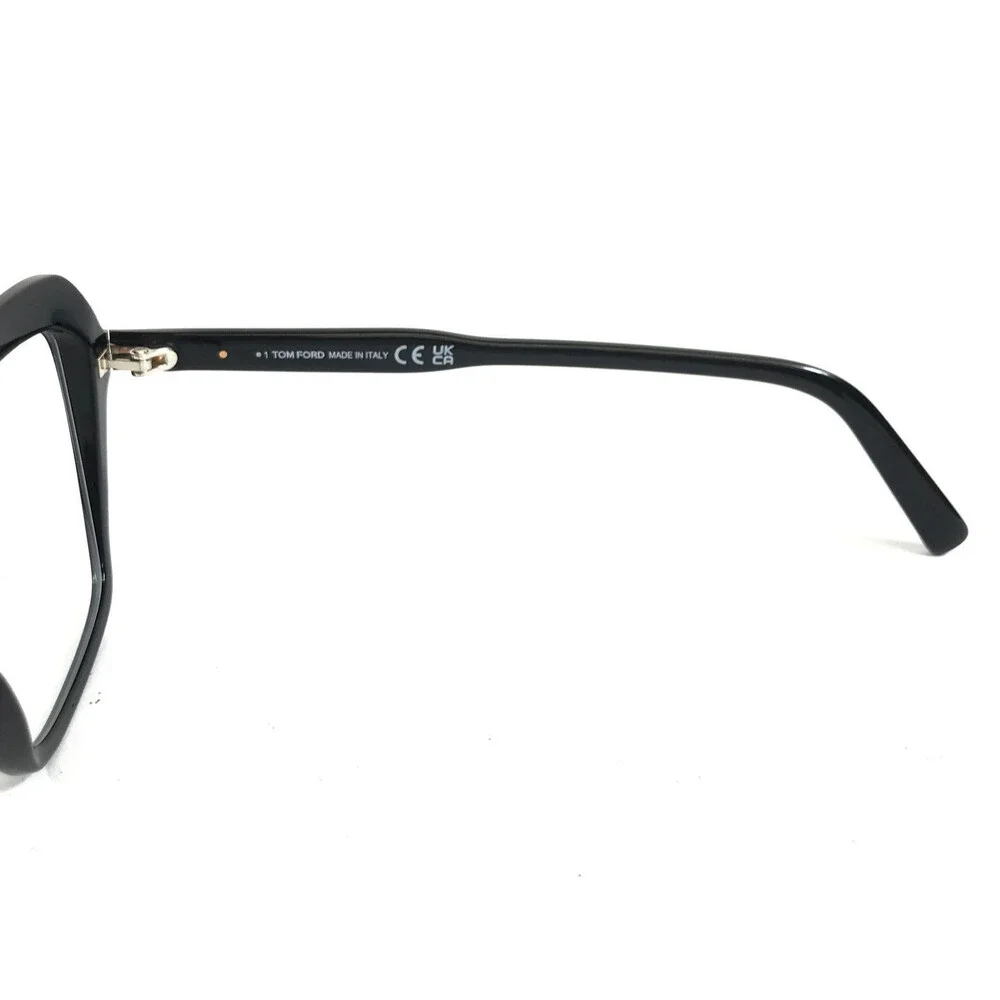 Tom Ford Eyeglasses Frames TF5948-B ECO 001 Black Butterfly Full Rim 55-15-140